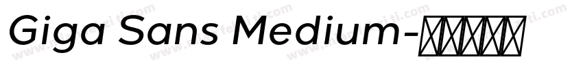 Giga Sans Medium字体转换